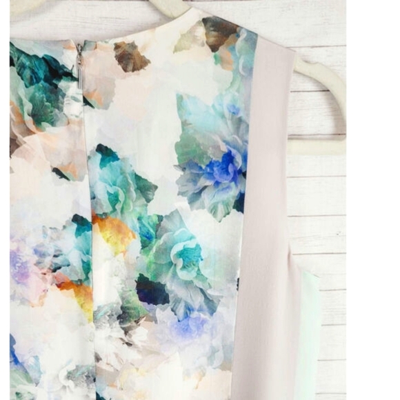 REBECCA TAYLOR ENCHANTED GARDEN 100% SILK DRESS, SZ 4 - Picture 7 of 9